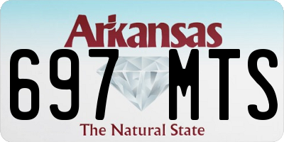AR license plate 697MTS