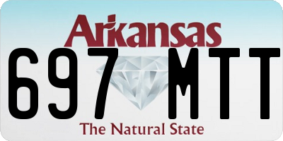 AR license plate 697MTT