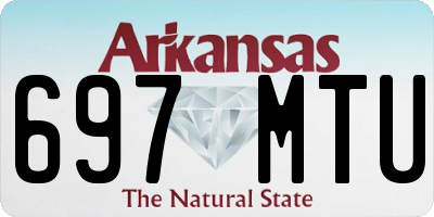 AR license plate 697MTU