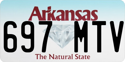 AR license plate 697MTV