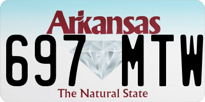 AR license plate 697MTW