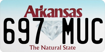 AR license plate 697MUC