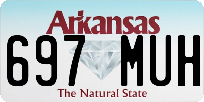 AR license plate 697MUH