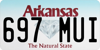 AR license plate 697MUI