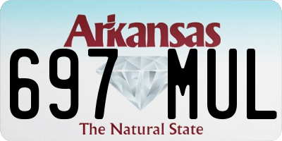 AR license plate 697MUL