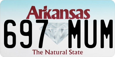 AR license plate 697MUM