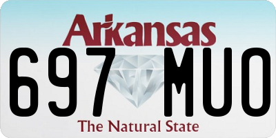 AR license plate 697MUO