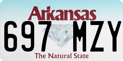 AR license plate 697MZY