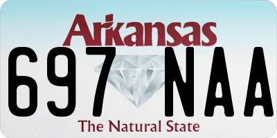 AR license plate 697NAA