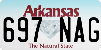AR license plate 697NAG