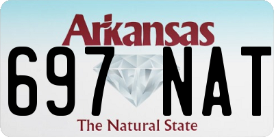 AR license plate 697NAT