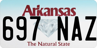 AR license plate 697NAZ