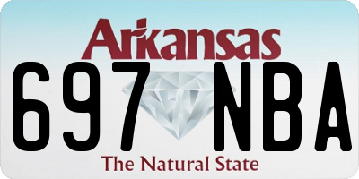 AR license plate 697NBA