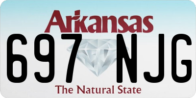 AR license plate 697NJG