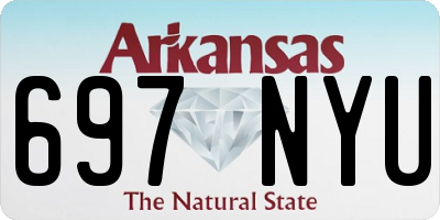 AR license plate 697NYU