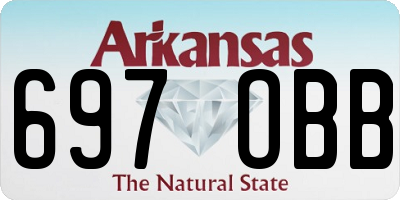 AR license plate 697OBB
