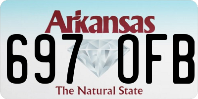 AR license plate 697OFB