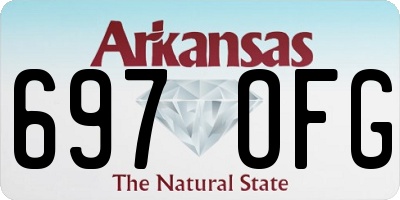 AR license plate 697OFG