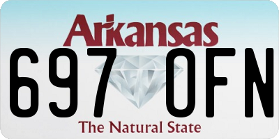AR license plate 697OFN