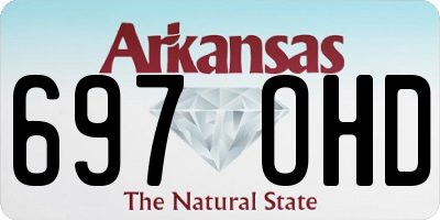AR license plate 697OHD
