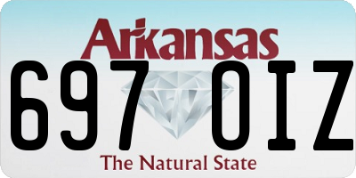 AR license plate 697OIZ