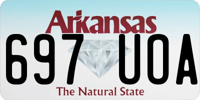 AR license plate 697UOA