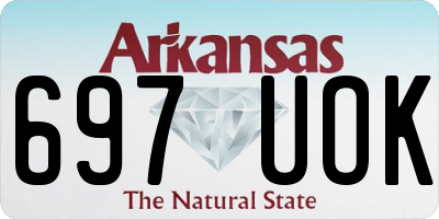 AR license plate 697UOK