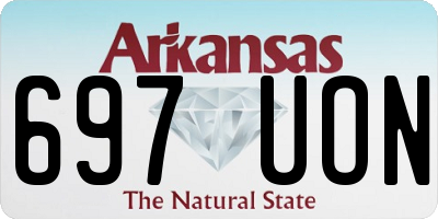 AR license plate 697UON