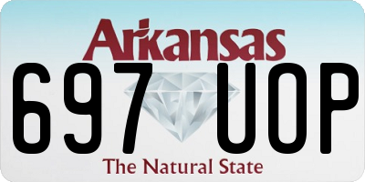 AR license plate 697UOP
