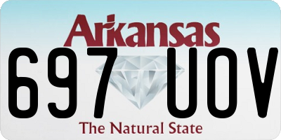 AR license plate 697UOV