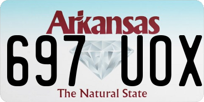 AR license plate 697UOX