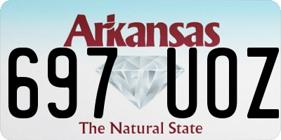 AR license plate 697UOZ
