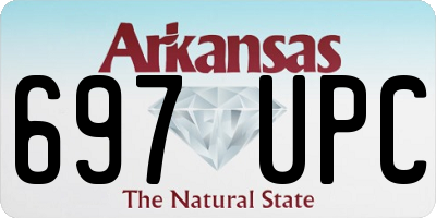 AR license plate 697UPC