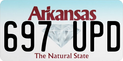 AR license plate 697UPD