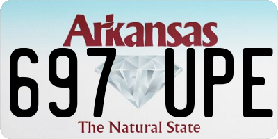 AR license plate 697UPE