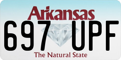 AR license plate 697UPF