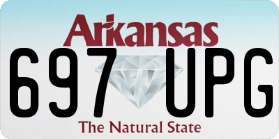 AR license plate 697UPG