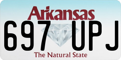 AR license plate 697UPJ