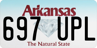 AR license plate 697UPL