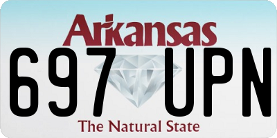 AR license plate 697UPN
