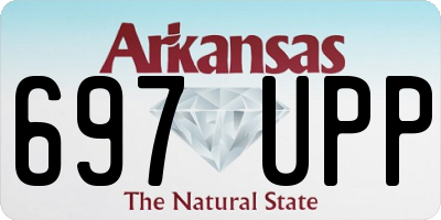 AR license plate 697UPP
