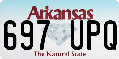 AR license plate 697UPQ