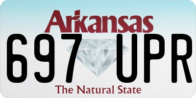 AR license plate 697UPR
