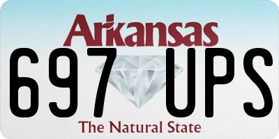 AR license plate 697UPS