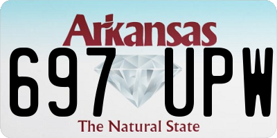 AR license plate 697UPW