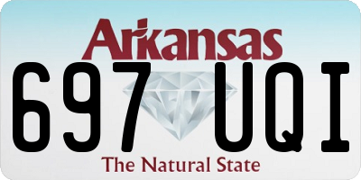 AR license plate 697UQI