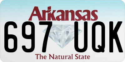 AR license plate 697UQK