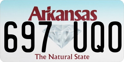 AR license plate 697UQO