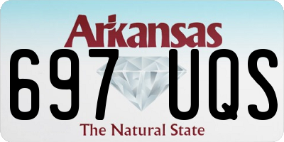 AR license plate 697UQS