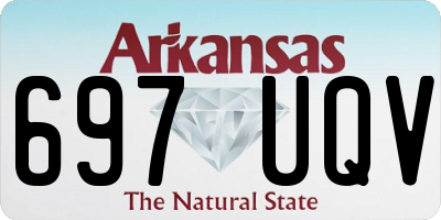 AR license plate 697UQV